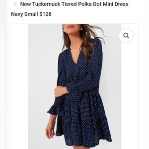 Pomander Place By Tuckernuck Navy Polka Dot Dress XS